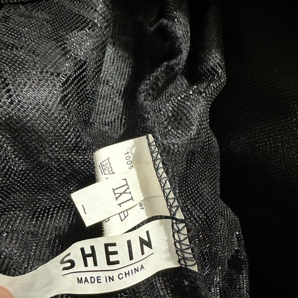 SHEIN Elegant Black Lace Bomber Jacket.   <<<<44>>>> - Picture 4 of 6